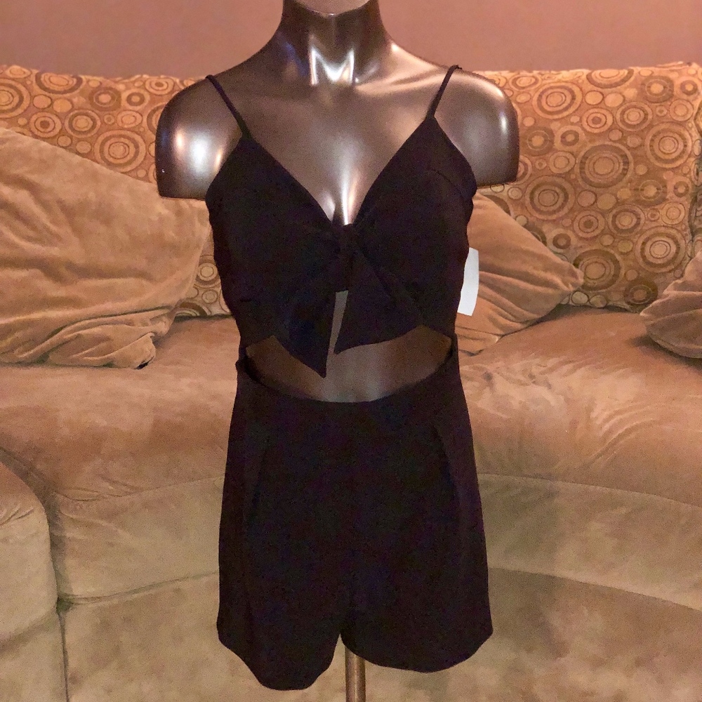 Kendall + Kylie Black Romper